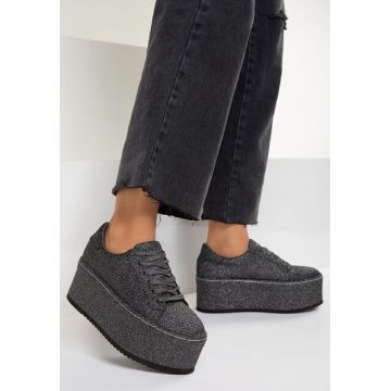 Sneakers cu platforma Elegance Navy