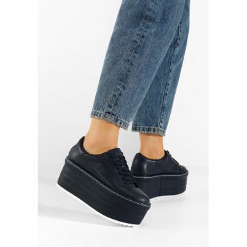 Adidasi cu talpa inalta navy Ionesa