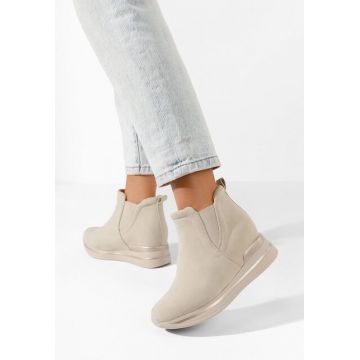 Sneakers dama cu platforma ascunsa Sanera V2 bej Sneakers dama cu platforma ascunsa Sanera V2 bej