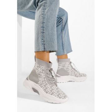 Sneakers High-Top gri Suela