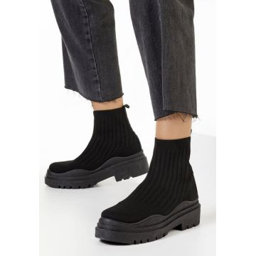 Sneakers tip soseta negri Brinley V3