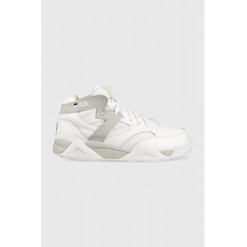 Fila sneakers din piele M-SQUAD culoarea alb