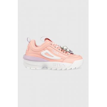 Fila sneakers DISRUPTOR FLOWER culoarea roz