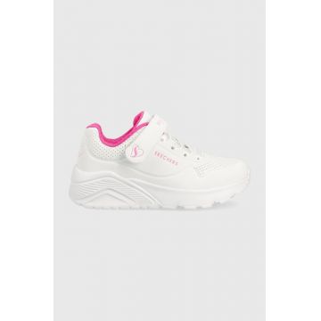 Skechers sneakers pentru copii culoarea alb