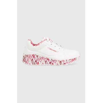 Skechers sneakers pentru copii culoarea alb