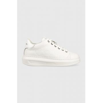 Karl Lagerfeld sneakers din piele KAPRI KC culoarea alb, KL62523F