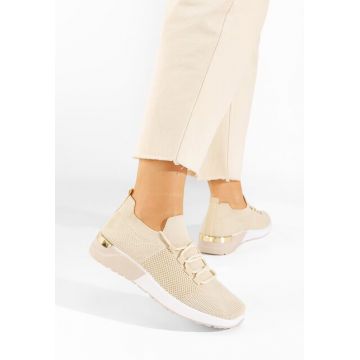 Sneakers dama Bushra bej