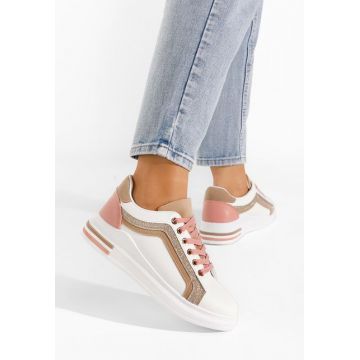 Sneakers dama Viktorya albi V3