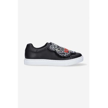 Kenzo Kids teniși din piele copii K59039 culoarea negru