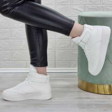 Sneakersi Dama Albi Cu Siret Miliana