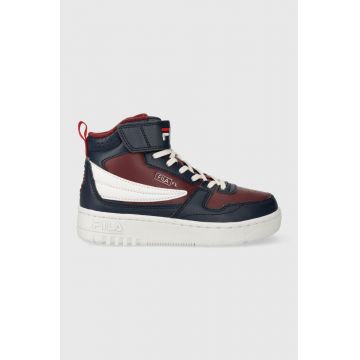 Fila sneakers pentru copii FXVENTUNO velcro mid culoarea albastru marin