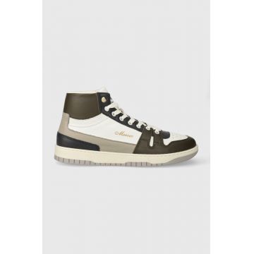The Mercer Brand sneakers din piele The Brooklyn High culoarea verde, ME233014