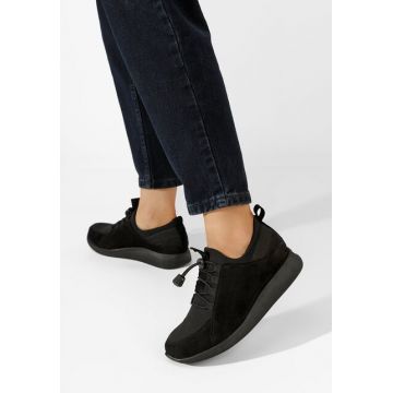 Pantofi casual dama piele Nemena negri