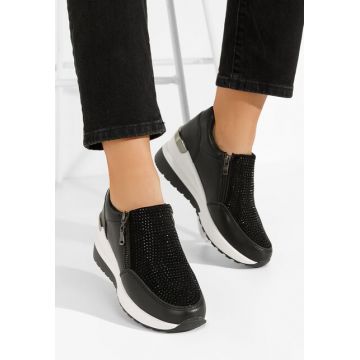 Pantofi casual cu platforma Tanca negri