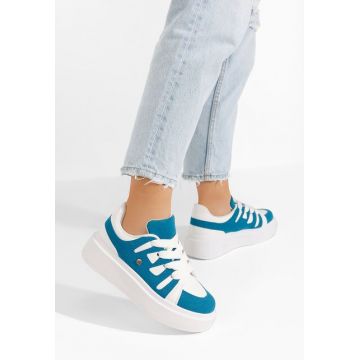 Sneakers cu platformă Cassatia albastri