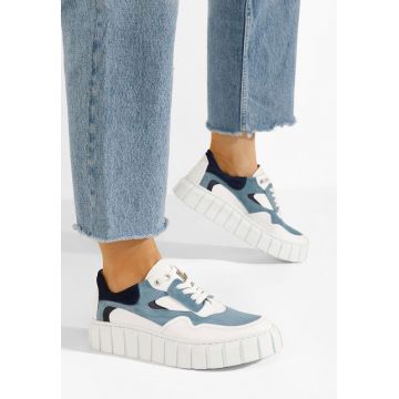 Sneakers dama piele Caera bleu