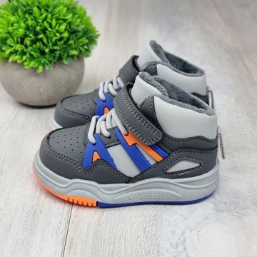 Sneakersi Baieti Gri Cu Arici Brabus