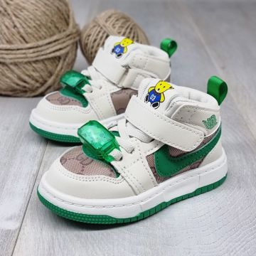Sneakersi Baieti Verzi Cu Luminite Thiago