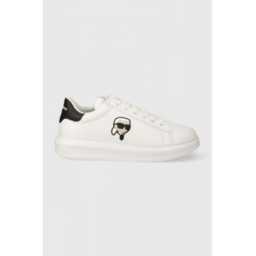 Karl Lagerfeld sneakers din piele KAPRI MENS culoarea alb, KL52530N