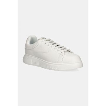 Emporio Armani sneakers din piele culoarea alb, X4X264 XF768 00001