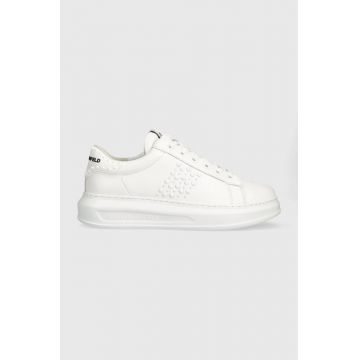 Karl Lagerfeld sneakers din piele KAPRI MENS culoarea alb, KL52574