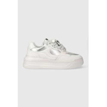 Karl Lagerfeld sneakers din piele KREW MAX culoarea alb, KL63324