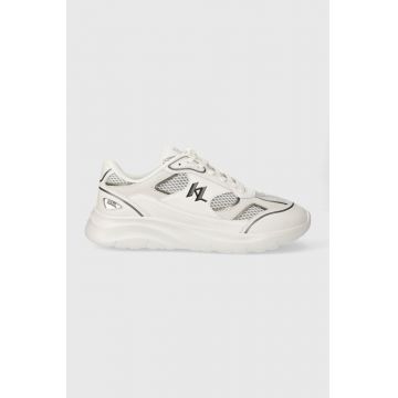 Karl Lagerfeld sneakers SERGER culoarea alb, KL53620