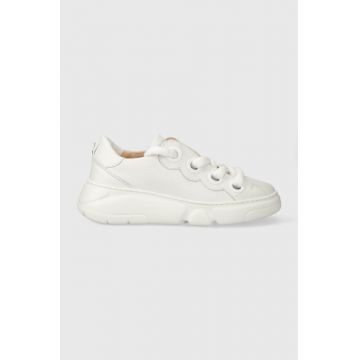 AGL sneakers din piele MAGIC culoarea alb, D938049PGSOFTY0102