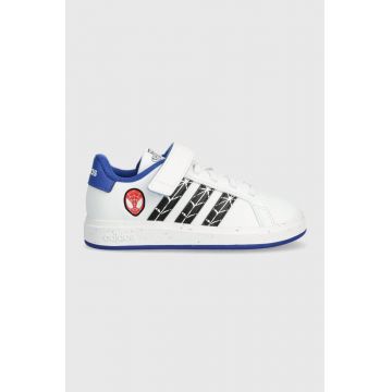 adidas sneakers pentru copii x Marvel, GRAND COURT SPIDER-MAN EL K culoarea albastru marin