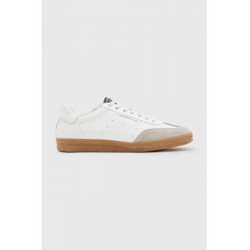 AllSaints sneakers din piele Leo Low Top culoarea bej, MF718X