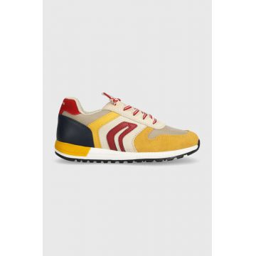 Geox sneakers pentru copii ALBEN culoarea galben