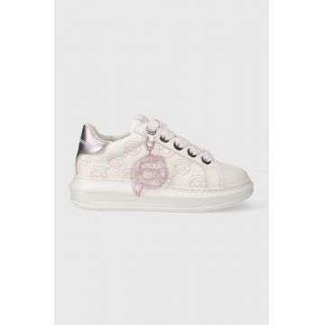 Karl Lagerfeld sneakers din piele KAPRI NFT culoarea alb, KL62522