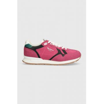 Pepe Jeans sneakers PLS40008 culoarea roz, BRIT RETRO W