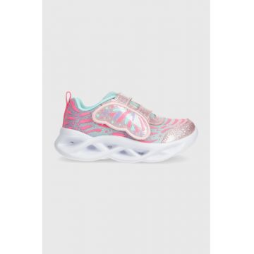 Skechers sneakers pentru copii TWISTY BRIGHTS WINGIN IT culoarea roz