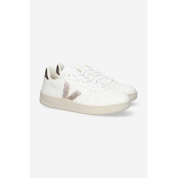 Veja sneakers din piele V-10 culoarea alb VX052935 Veja sneakers din piele V-10 culoarea alb VX052935