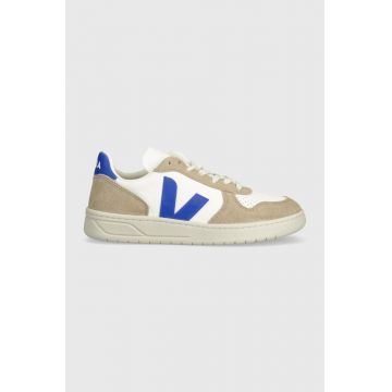 Veja sneakers din piele V-10 culoarea bej, VX0503477