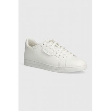 Michael Kors sneakers din piele Keating Lace Up culoarea alb, 42S4KEFS1L