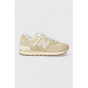 New Balance sneakers 574 culoarea bej, WL574QB2