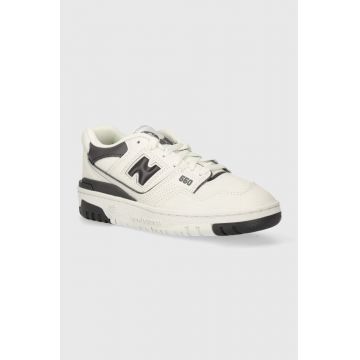 New Balance teniși din piele copii GSB550BH culoarea alb