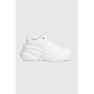 Puma sneakers Cilia Wedge culoarea alb 393915