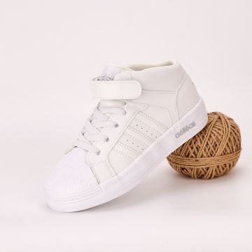 Sneakersi Baieti Albi Piele Ecologica Bringa