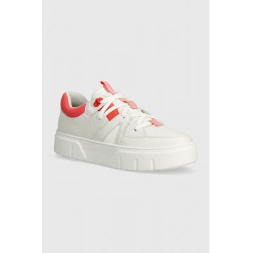 Timberland sneakers din piele Laurel Court culoarea alb, TB0A64J8EM21