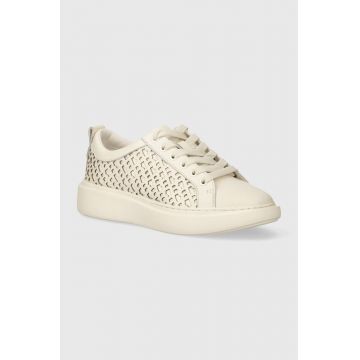 BOSS sneakers din piele Amber culoarea bej, 50517206