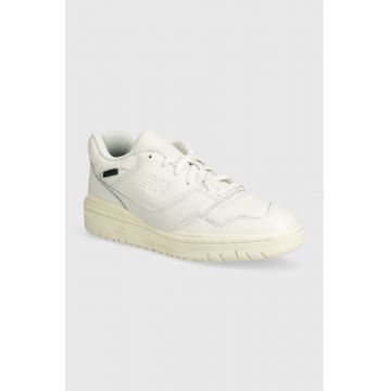New Balance sneakers din piele BB550PWT culoarea alb, BB550PWT
