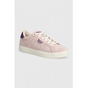 Fila sneakers din piele intoarsă LUSSO culoarea roz
