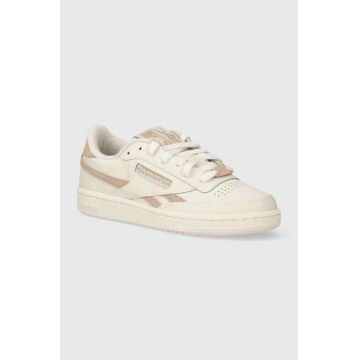 Reebok Classic sneakers din piele Club C culoarea alb, 100074921