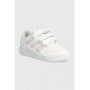 adidas Originals teniși din piele copii TEAM COURT 2 STR CF culoarea alb, ID6635