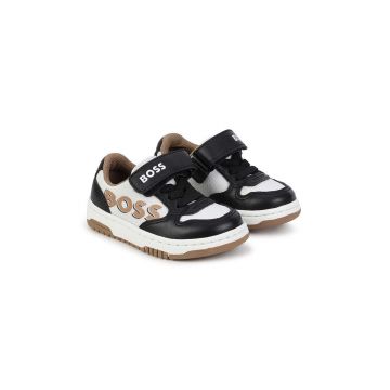 BOSS sneakers pentru copii culoarea negru