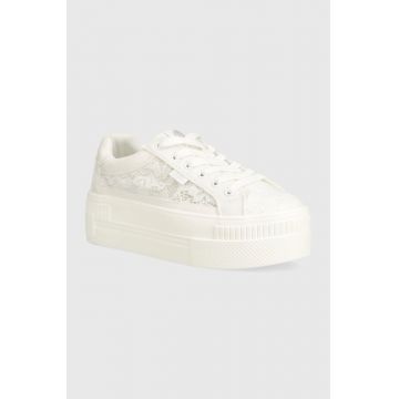 Buffalo sneakers Paired Bloom culoarea alb, 1636161