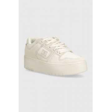 DC sneakers din piele culoarea bej